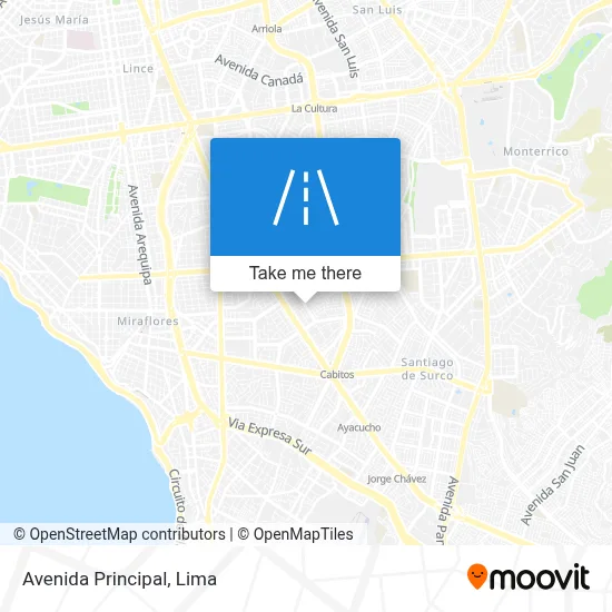 Avenida Principal map
