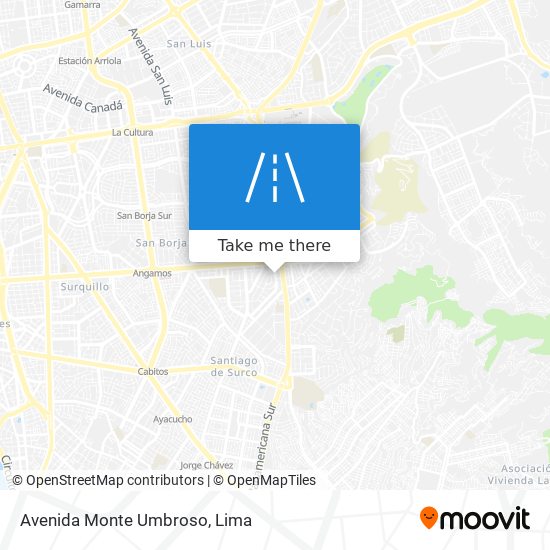 Avenida Monte Umbroso map