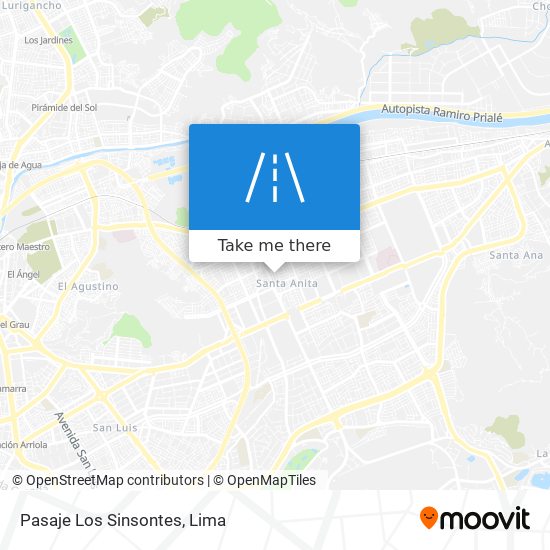 Pasaje Los Sinsontes map