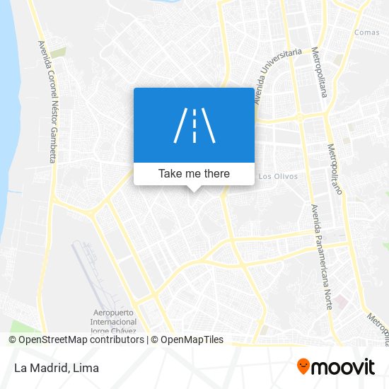 La Madrid map