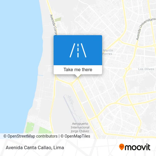 Avenida Canta Callao map