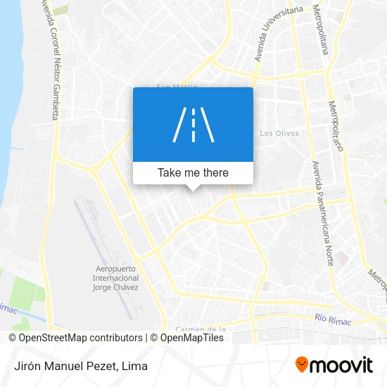 Jirón Manuel Pezet map