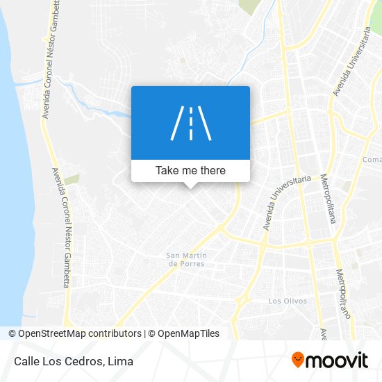 Calle Los Cedros map