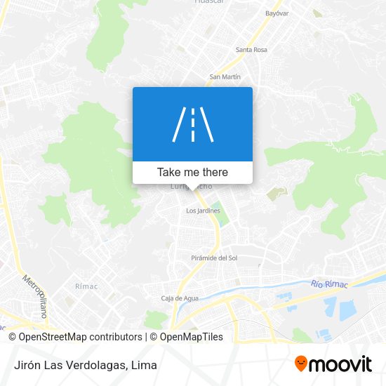 Jirón Las Verdolagas map