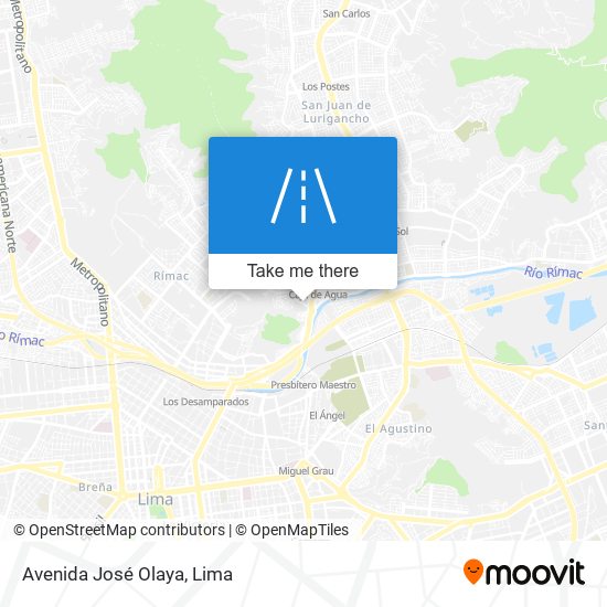 Avenida José Olaya map