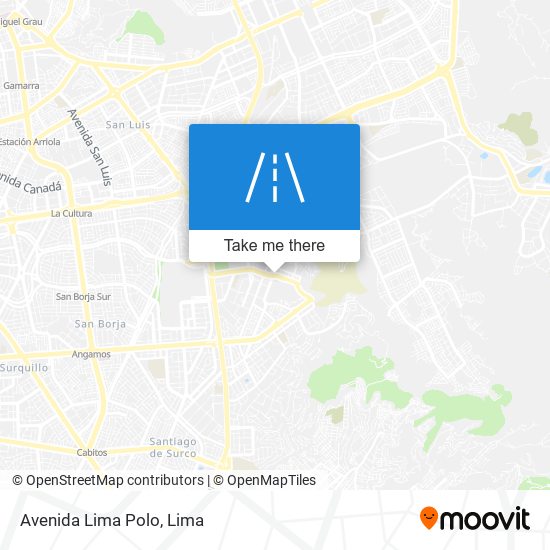 Avenida Lima Polo map