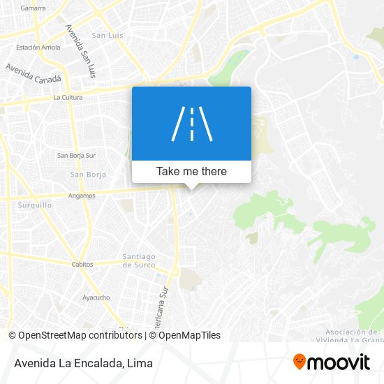 Avenida La Encalada map