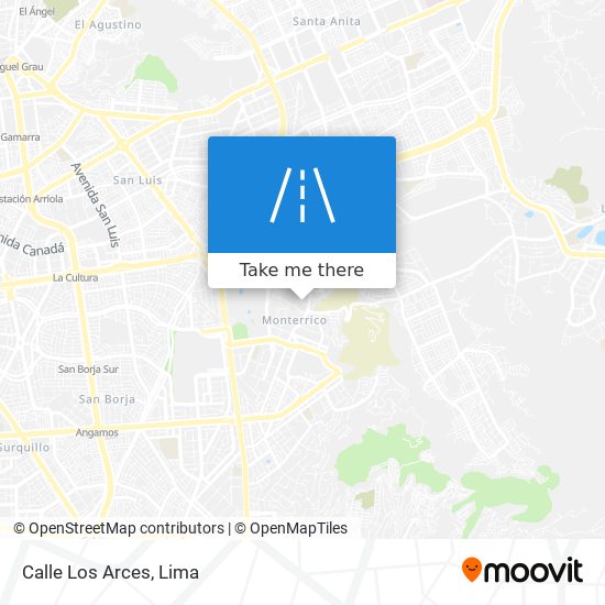 Calle Los Arces map