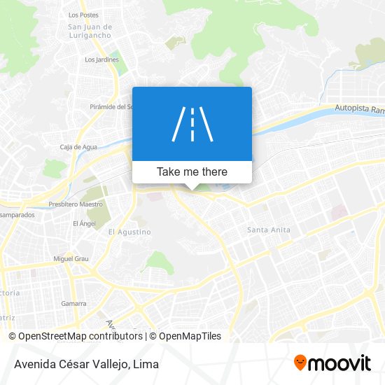 Avenida César Vallejo map