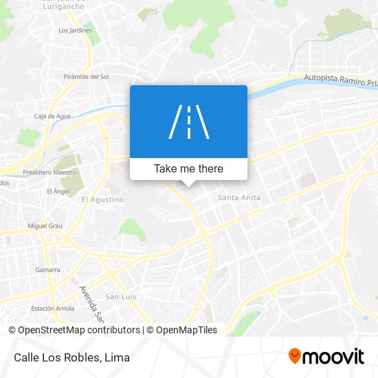 Calle Los Robles map