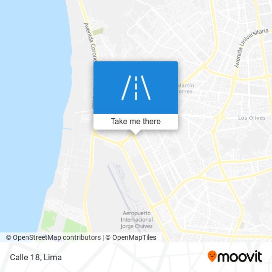 Calle 18 map