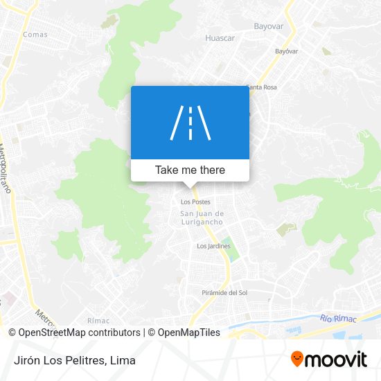 Mapa de Jirón Los Pelitres