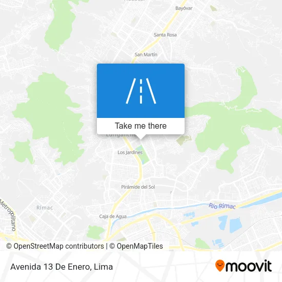 Avenida 13 De Enero map