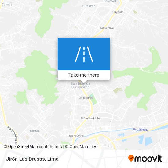 Mapa de Jirón Las Drusas