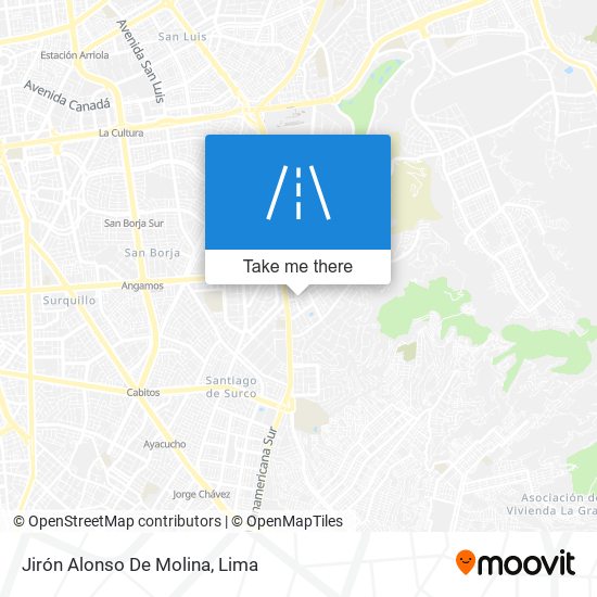 Jirón Alonso De Molina map