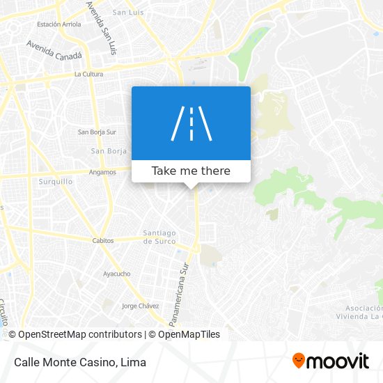 Calle Monte Casino map