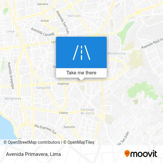 Avenida Primavera map
