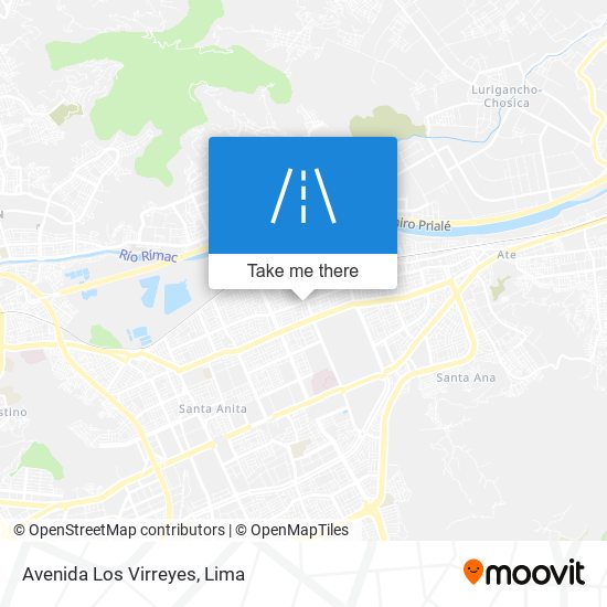 Avenida Los Virreyes map