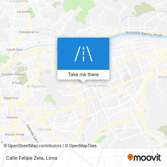 Mapa de Calle Felipe Zela