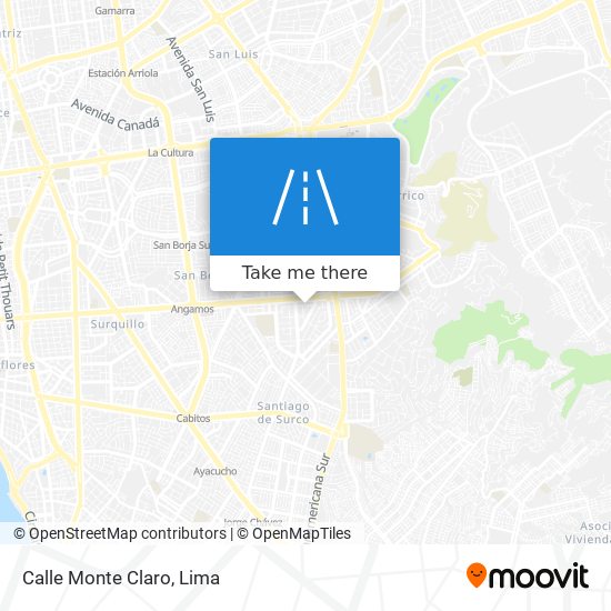 Calle Monte Claro map