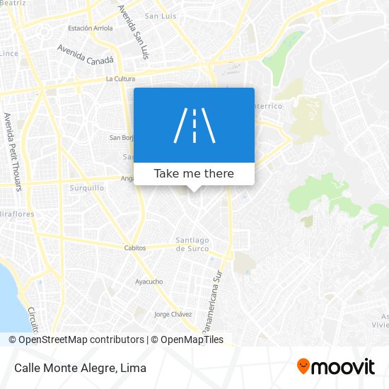 Calle Monte Alegre map