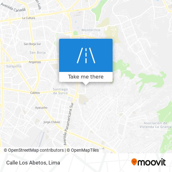 Calle Los Abetos map