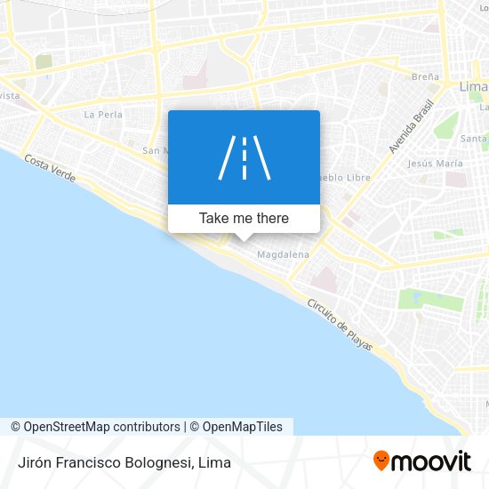 Mapa de Jirón Francisco Bolognesi