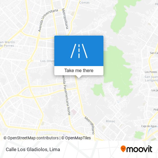 Calle Los Gladiolos map