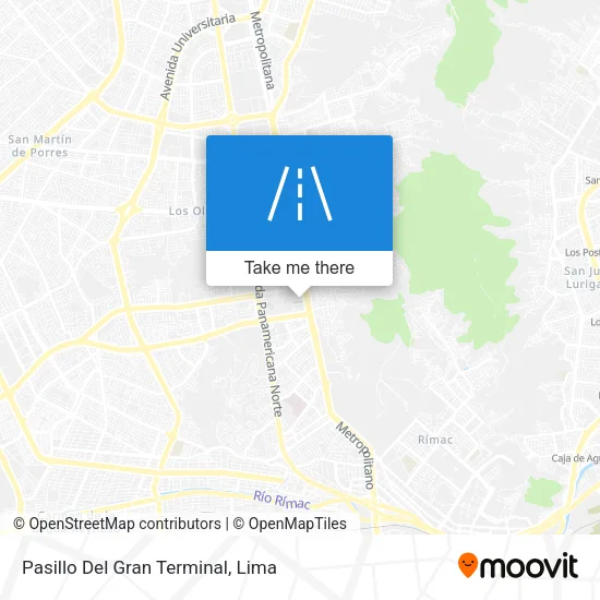 Pasillo Del Gran Terminal map