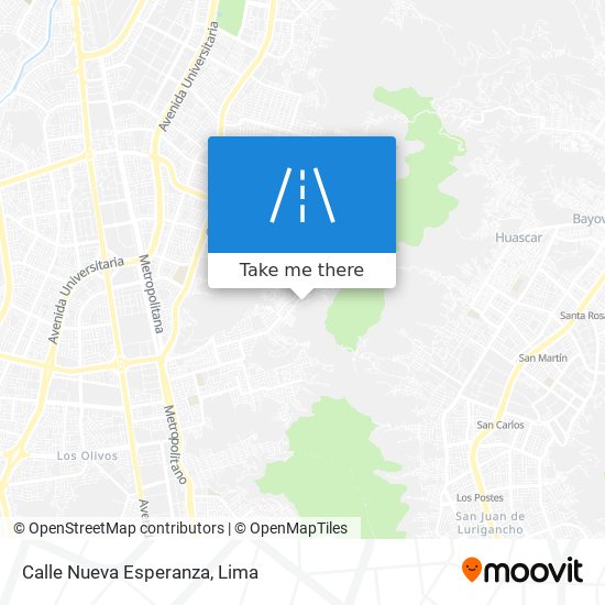 Mapa de Calle Nueva Esperanza