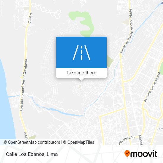 Mapa de Calle Los Ebanos