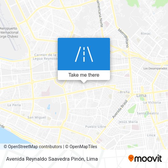 Avenida Reynaldo Saavedra Pinón map