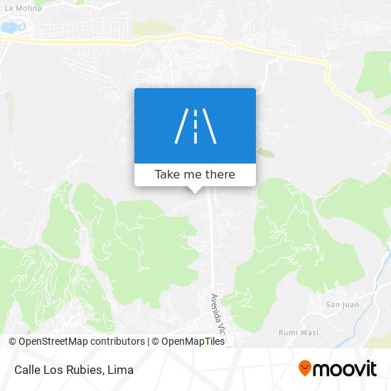 Calle Los Rubies map