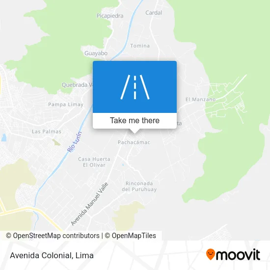 Avenida Colonial map