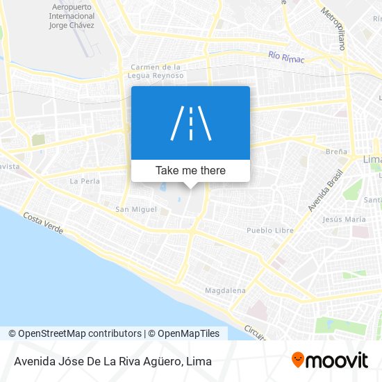 Avenida Jóse De La Riva Agüero map