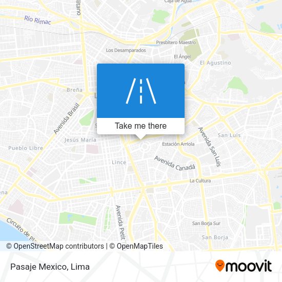 Mapa de Pasaje Mexico