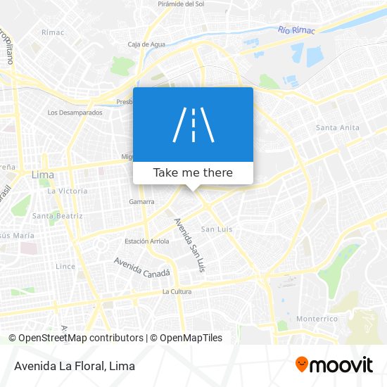 Avenida La Floral map