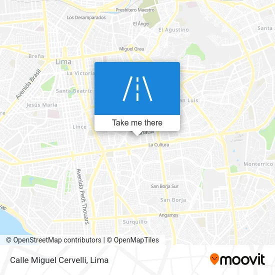 Mapa de Calle Miguel Cervelli