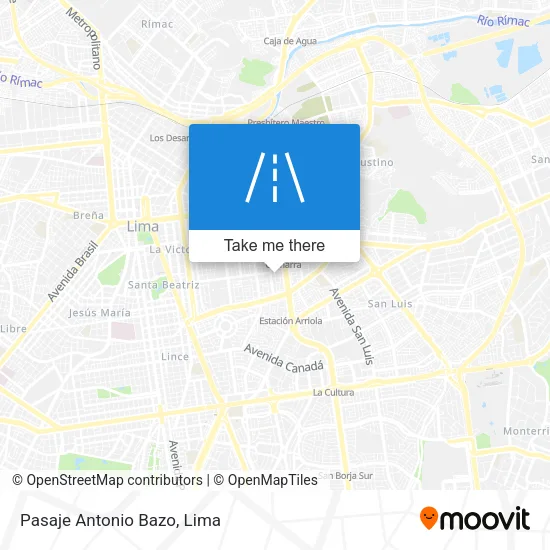 Pasaje Antonio Bazo map