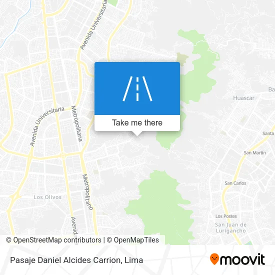 Pasaje Daniel Alcides Carrion map