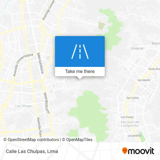 Calle Las Chulpas map