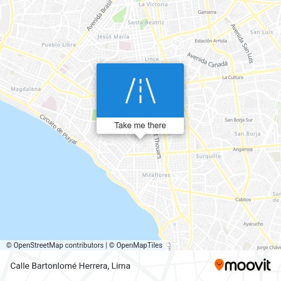 Calle Bartonlomé Herrera map