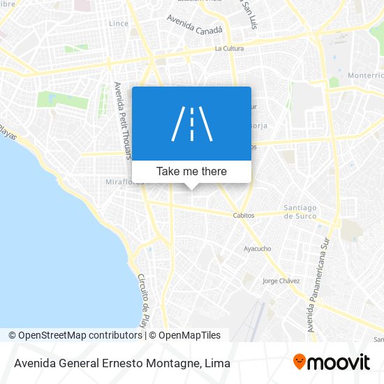 Avenida General Ernesto Montagne map