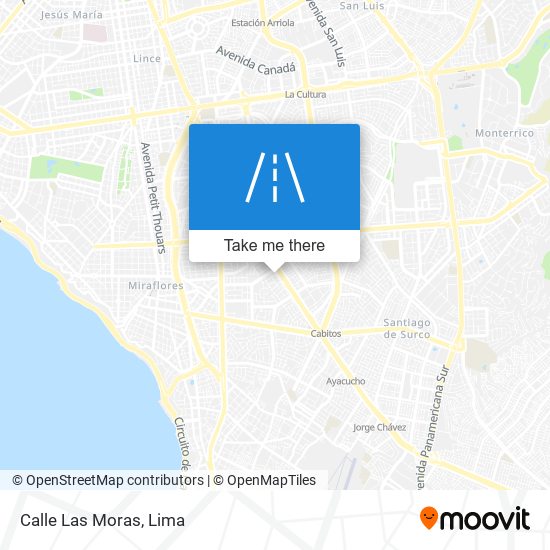 Calle Las Moras map