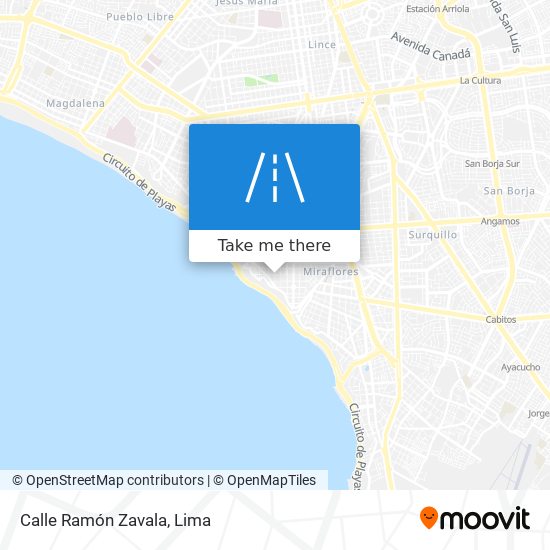 Mapa de Calle Ramón Zavala