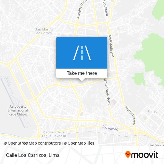 Mapa de Calle Los Carrizos