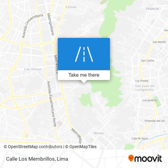 Calle Los Membrillos map