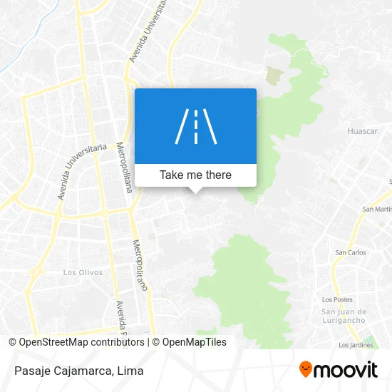 Pasaje Cajamarca map