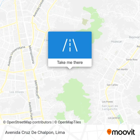 Avenida Cruz De Chalpon map