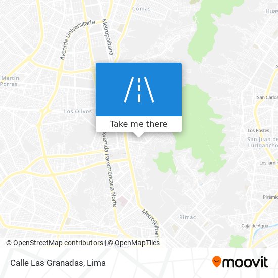 Calle Las Granadas map